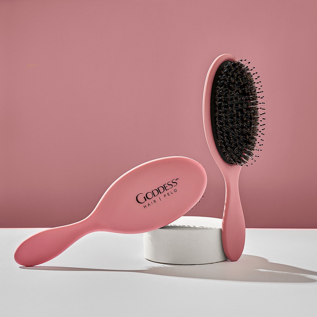 Boar Bristle Brush: Goddess Hair Detangling Paddle Brush