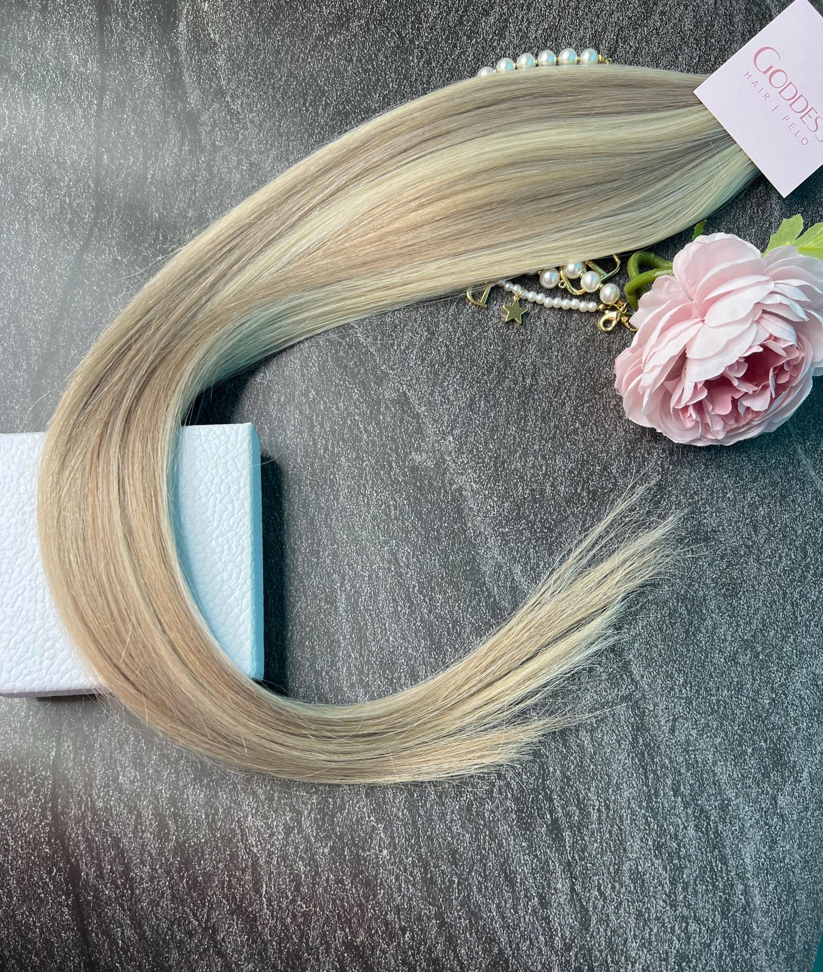 Remy Natural Hair Clip-In Extensions – 50cm, 80g, 7 Pieces – (#22 Vanilla Blonde)